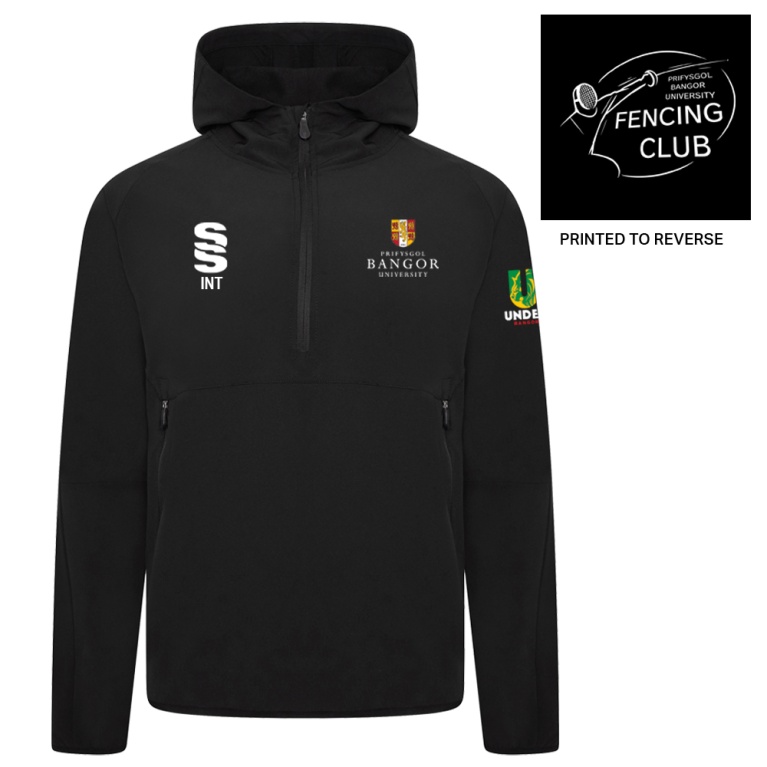 Bangor University - Fencing - Dual Elite 1/4 Zip Hoody / Rain Jacket