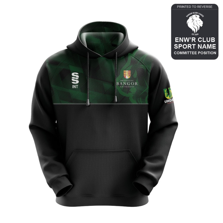 Bangor University - Rugby League - Overhead Hoody - Unisex Fit