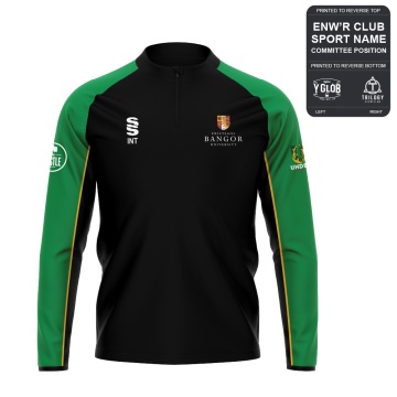 Bangor University - Cricket Mens - 1/4 Performance Top - Unisex Fit