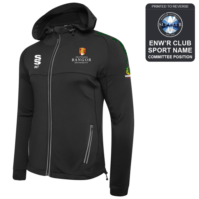 Bangor University - Paddle Boarding - Dual Full Zip Hoody - Unisex Fit
