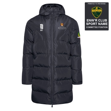 Bangor University - Women's Futsal - Active Long Padded Jacket - Unisex Fit
