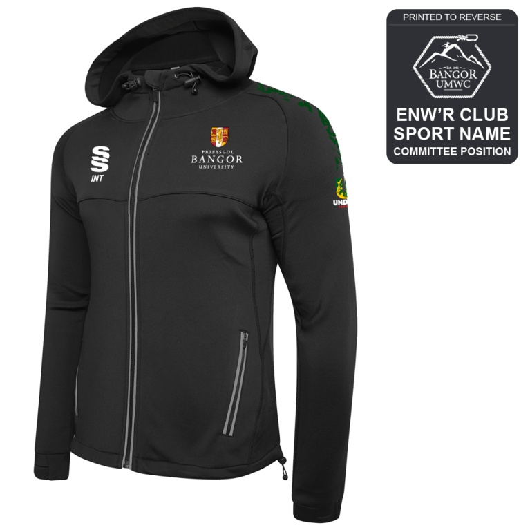 Bangor University - Mountain Walking - Dual Full Zip Hoody - Unisex Fit