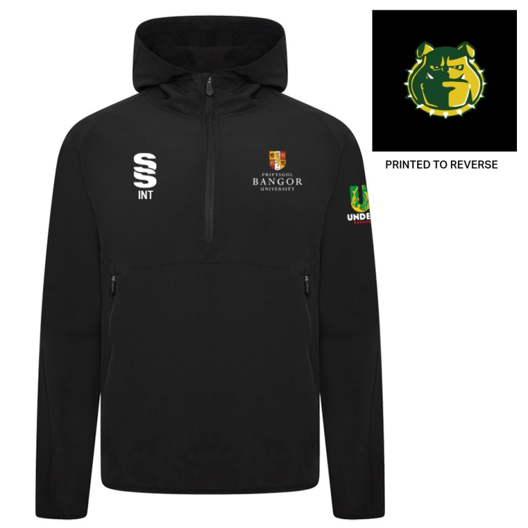 Bangor University - American Football - Dual Elite 1/4 Zip Hoody / Rain Jacket