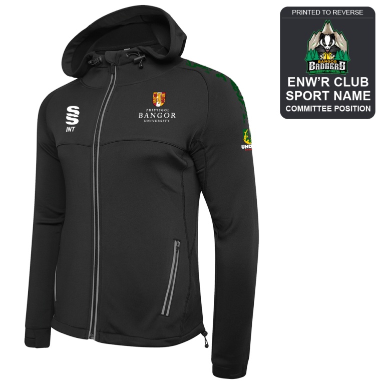 Bangor University - Basketball Mens - Dual Full Zip Hoody - Unisex Fit