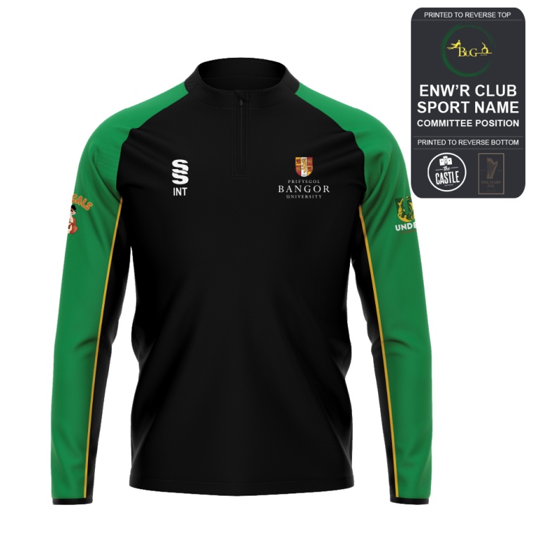Bangor University - Gymnastics - 1/4 Performance Top - Unisex Fit