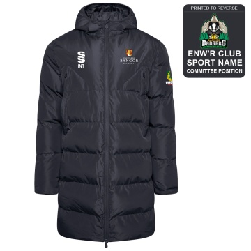 Bangor University - Basketball Mens - Active Long Padded Jacket - Unisex Fit
