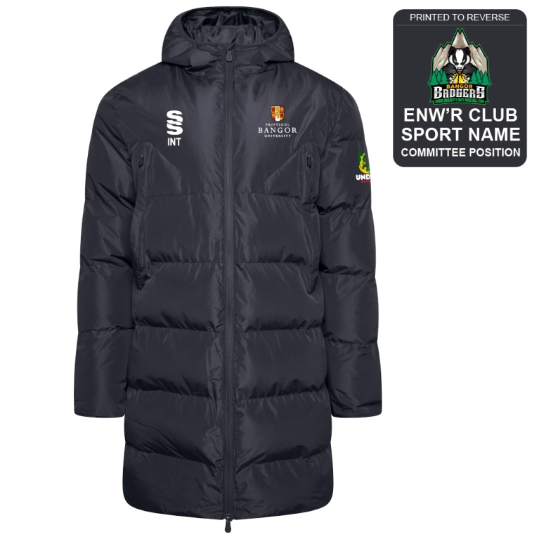 Bangor University - Basketball Mens - Active Long Padded Jacket - Unisex Fit