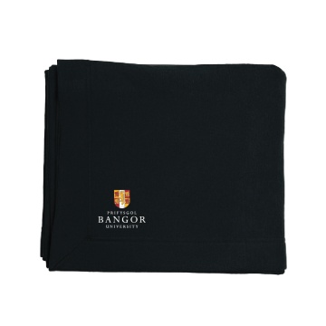 Bangor University - Heavy Blend Fleece Stadium Blanket - Black