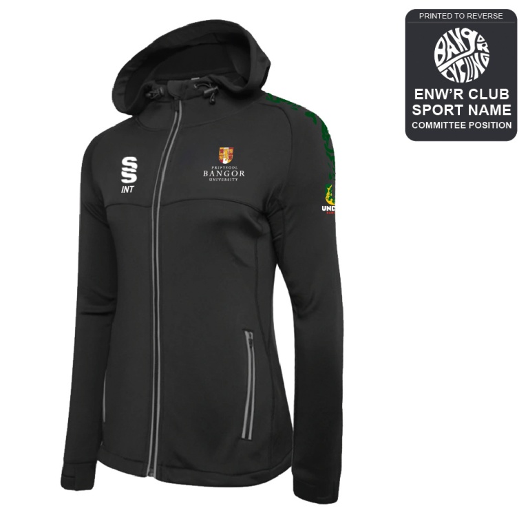 Bangor University - Cycling - Dual Full Zip Hoody - Women's Fit