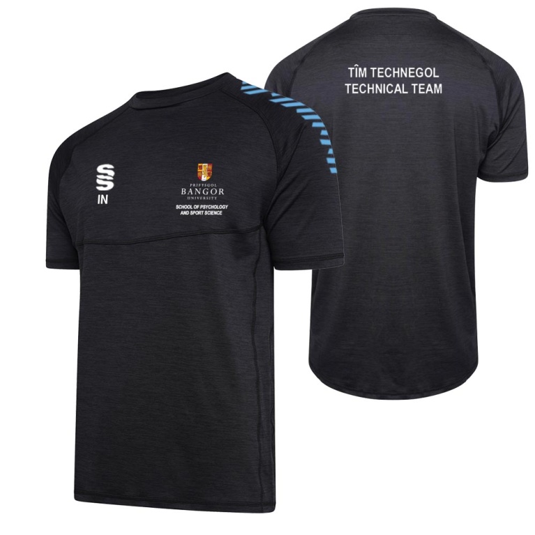 Technical Team - Women's Dual Gym T-shirt : Black Melange
