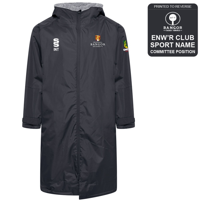 Bangor University - Table Tennis - Active Thermal Fleece Robe - Unisex Fit