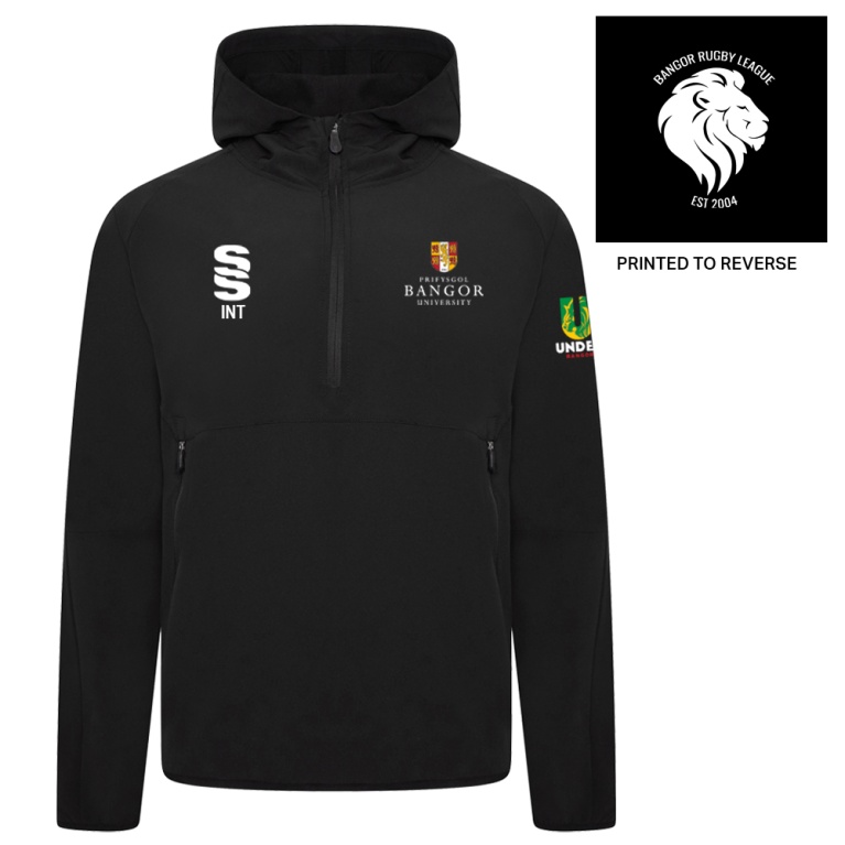 Bangor University - Rugby League - Dual Elite 1/4 Zip Hoody / Rain Jacket