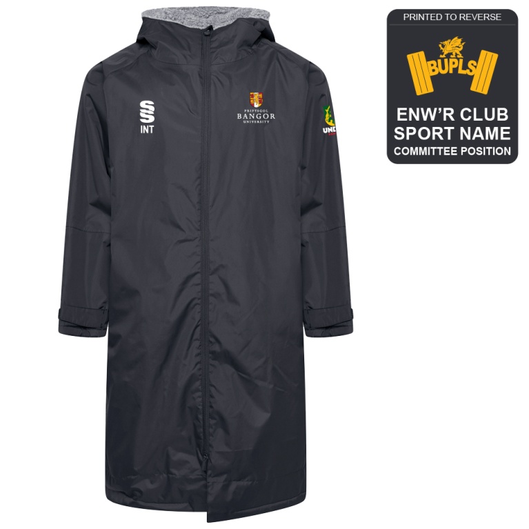 Bangor University - Powerlifting - Active Thermal Fleece Robe - Unisex Fit