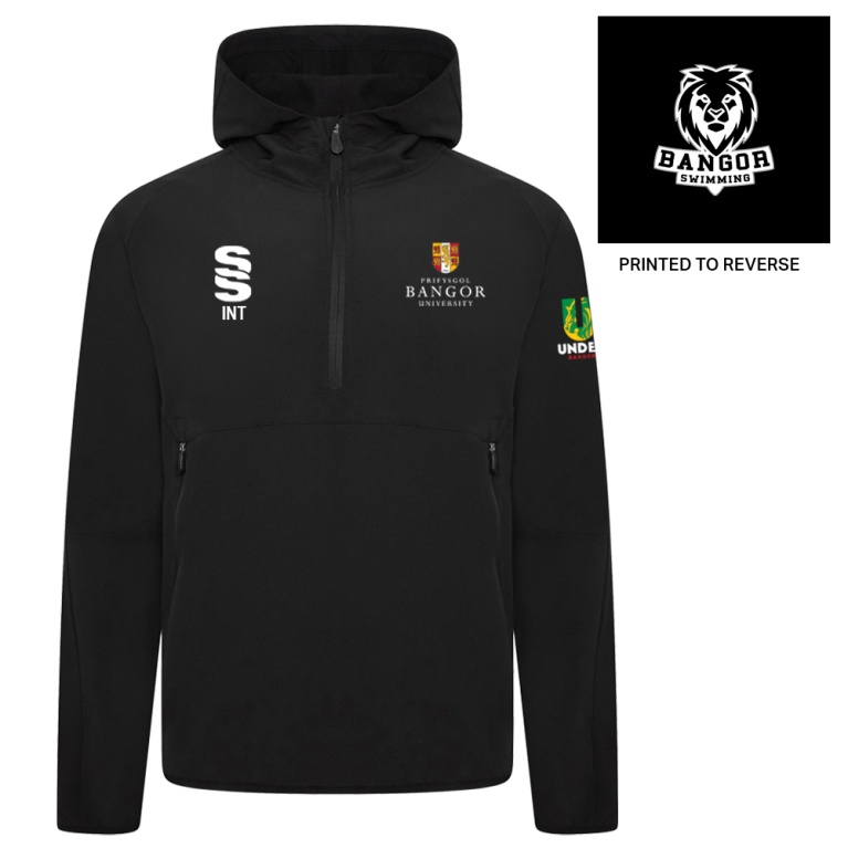 Bangor University - Swimming - Dual Elite 1/4 Zip Hoody / Rain Jacket