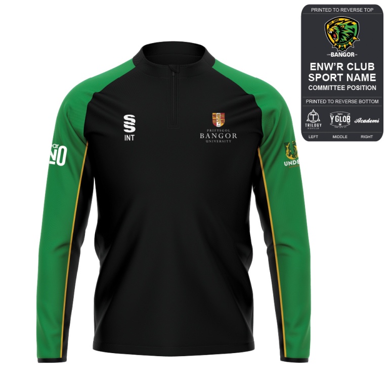 Bangor University - American Football - 1/4 Performance Top - Unisex Fit