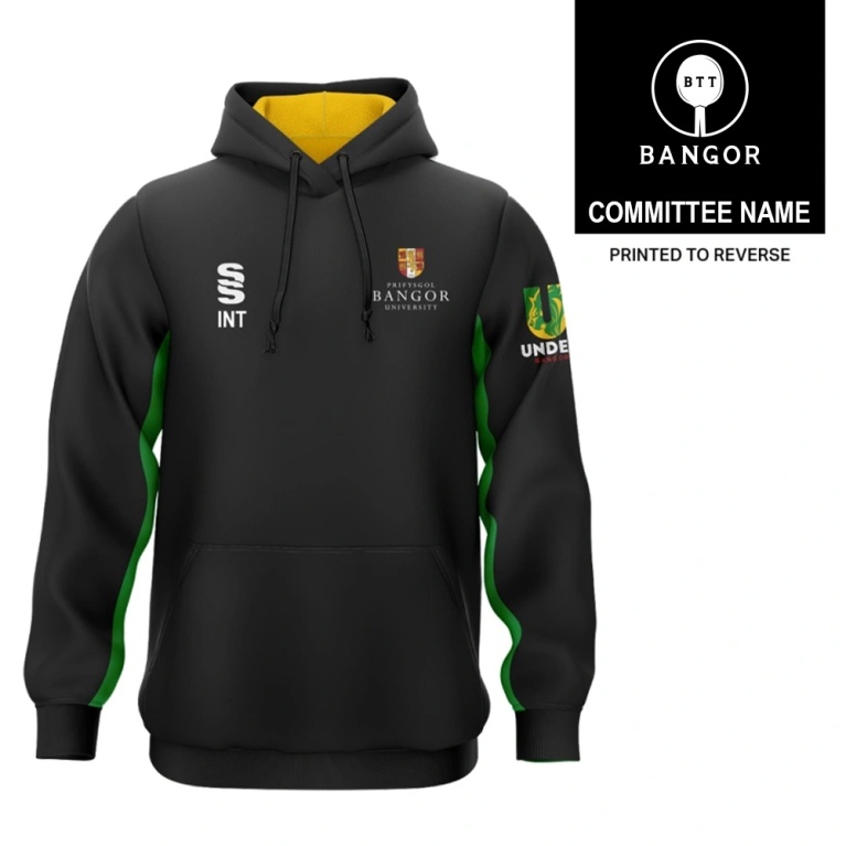 Bangor University - Table Tennis - Overhead Hoodie