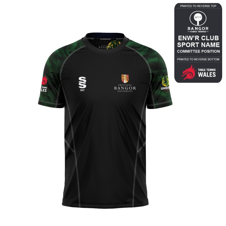 Bangor University - Table Tennis - Training Shirt - Unisex Fit
