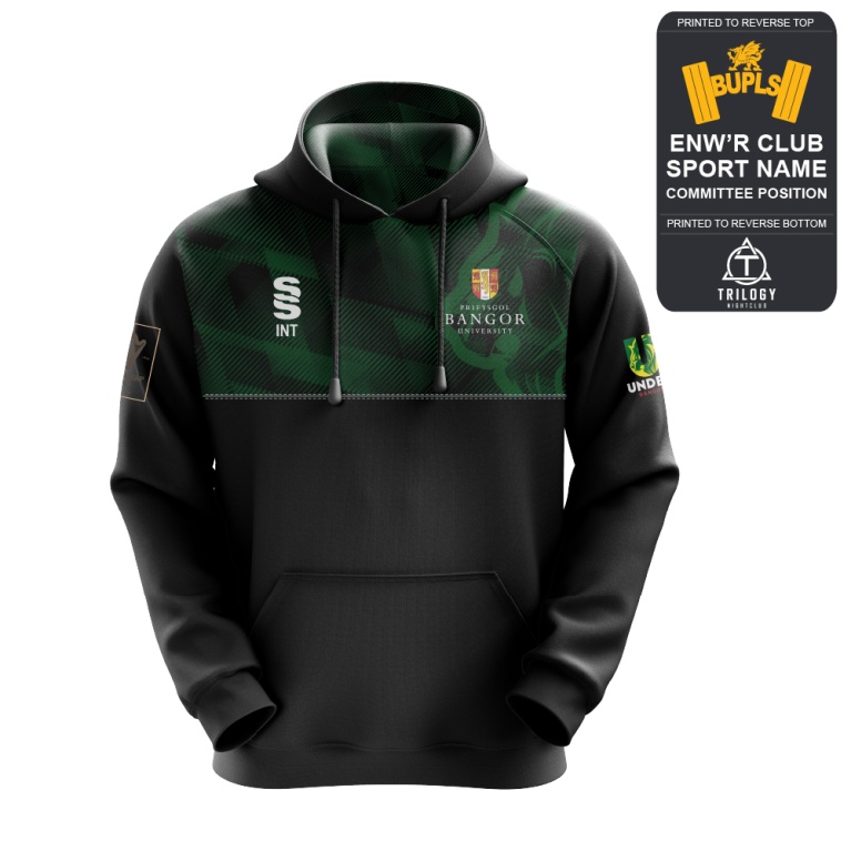 Bangor University - Powerlifting - Overhead Hoody - Unisex Fit
