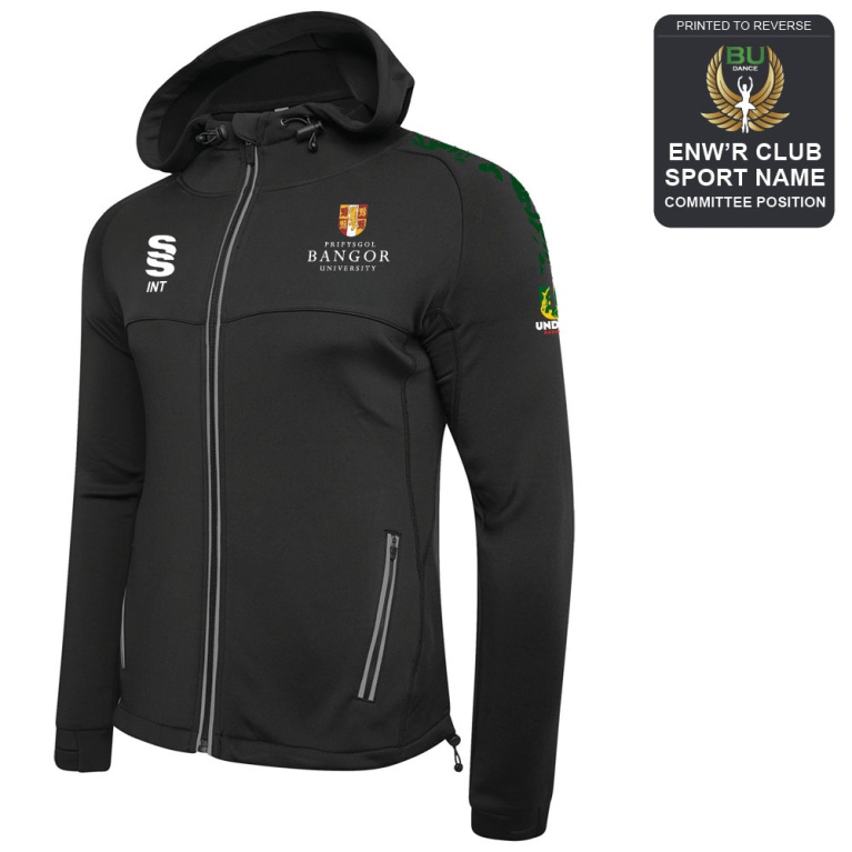 Bangor University - Dance - Dual Full Zip Hoody - Unisex Fit