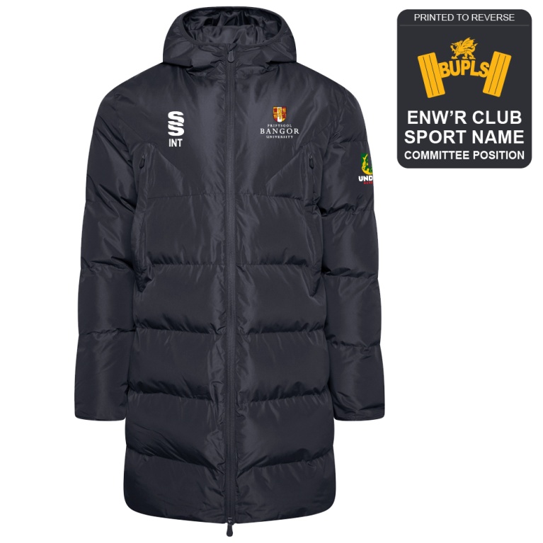 Bangor University - Powerlifting - Active Long Padded Jacket - Unisex Fit