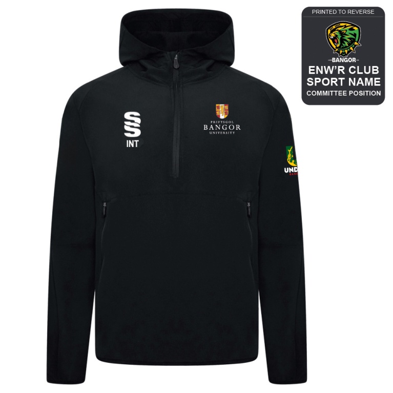 Bangor University - American Football - Dual Elite 1/4 Zip Hoody / Rain Jacket - Unisex Fit